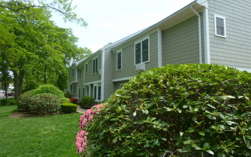 Rock Harbor exterior and bushes