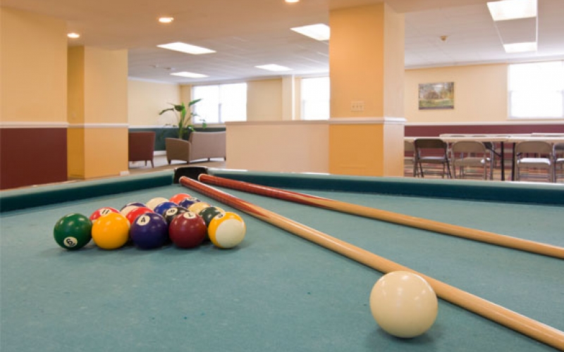 Community room with pool table Salem