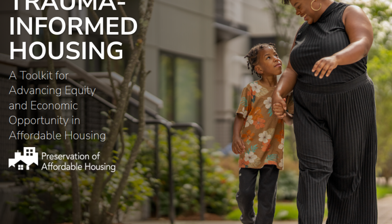 Home page of traumainformedhousing.poah.org