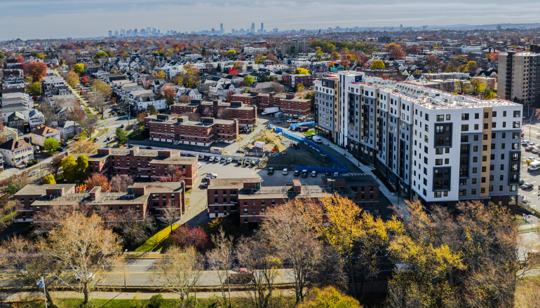 Aerial view of Clarendon Hill