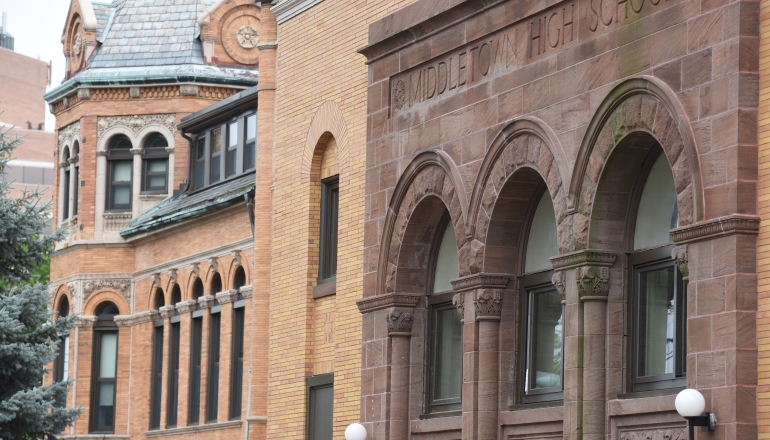 Old Middletown High School exterior