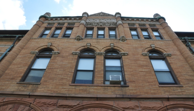 Old Middletown High School building Exterior