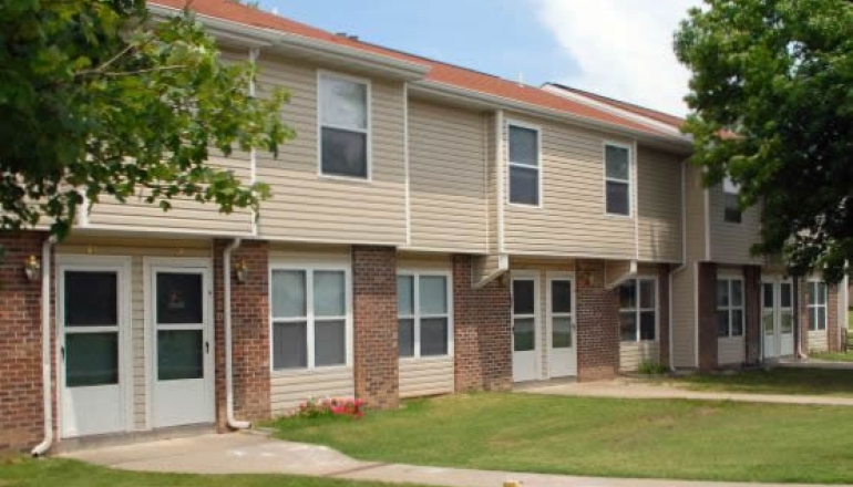 Prairie Plains townhouse entrances