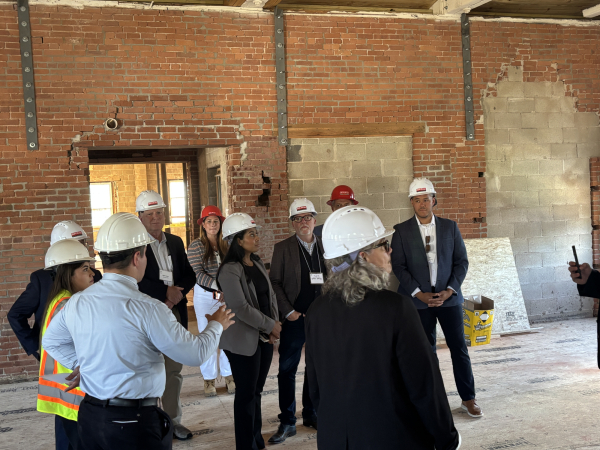 housing secretary tours renovations