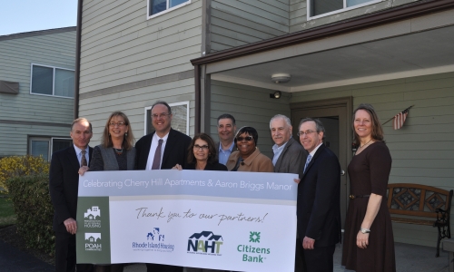 RI officials and partners celebrate groundbreaking for renovations at senior apartments