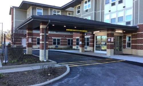 Entrance to Jesse L. Jackson Jr. Sr. Housing