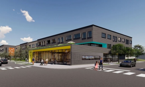 Rendering of building