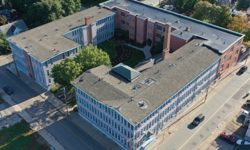 View of building from above