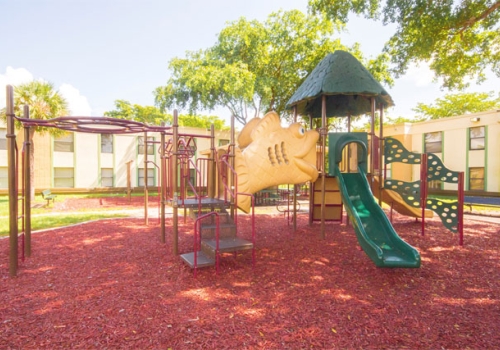 Cutler Manor Apartments playground jungle gym