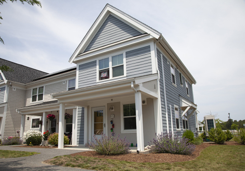 Exterior with flowers