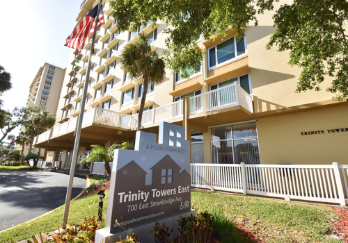 Trinity Towers East sign